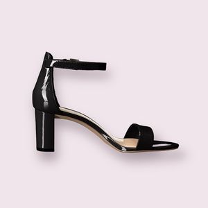 NINE WEST Women's Pruce Heeled Sandal - Black - Size 9.5
